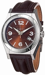 Gucci Watches : YA115231 Brown Automatic Self Winding Men Watch