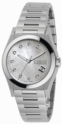 Gucci Watches : YA115403 Mother Of Pearl Battery Operated Quartz Unisex Watch