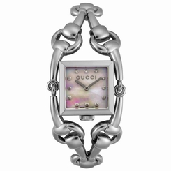 Gucci Watches : YA116309 Quartz Steel White Mother Of Pearl Dial Steel Band Women Watch