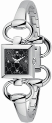 Gucci Watches : YA120507 Quartz Black Dial Stainless Steel Women Watch