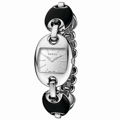 Gucci Watches : YA121514 Quartz Silver Dial Stainless Steel and Ceramic Women Watch