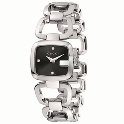 Gucci Watches : YA125509 Quartz Black Dial Stainless Steel Women Watch