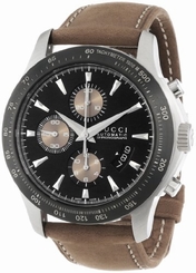 Gucci Watches : YA126240 Automatic Chronograph Date Brown Leather Men Watch