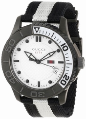 Gucci Watches : YA126243 Quartz Analog Date Multicolour Nylon Men Watch