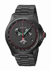 Gucci Watches : YA126269 Black Dial Metal Band Men Watch