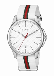 Gucci Watches : YA126322 Quartz Analog Date Nylon Men Watch