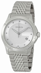 Gucci Watches : YA126404 Quartz Analog Dial Date Stainless Steel Men Watch