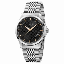Gucci Watches : YA126420 Automatic Black Dial Date Stainless Steel Men Watch