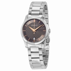 Gucci Watches : YA126529 Brown (diamond Pattern) Quartz Women Watch
