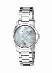 Gucci Watches : YA126542 Mother Of Pearl Dial Stainless Steel Band Women Watch