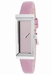Gucci Watches : YA127502 Quartz Pink Dial Satin Strap Women Watch