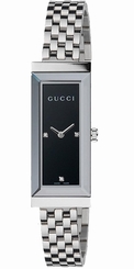 Gucci Watches : YA127504 Quartz Black Dial Stainless Steel Women Watch