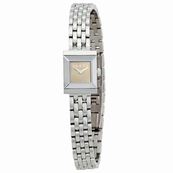 Gucci Watches : YA128501 Quartz Beige Dial Stainless Steel Women Watch