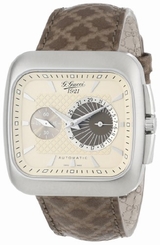 Gucci Watches : YA131307 Automatic Analog Brown Diamante Pattern Leather Men Watch