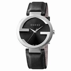 Gucci Watches : YA133205 Quartz Analog Black Dial Leather Men Watch