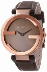 Gucci Watches : YA133309 Quartz Analog Brown Dial Leather Women Watch