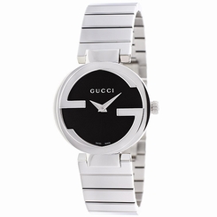 Gucci Watches : YA133502 Quartz Black Dial Stainless Steel Women Watch