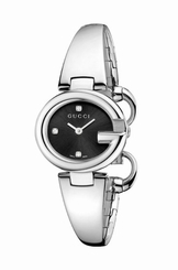Gucci Watches : YA134505 Quartz Analog Black Dial Stainless Steel Women Watch