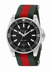 Gucci Watches : YA136206 Quartz Analog Date Nylon Men Watch