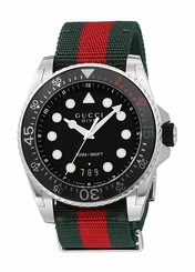 Gucci Watches : YA136209 Quartz Analog Multi Color Nylon Men Watch