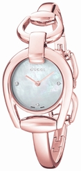 Gucci Watches : YA139508 Mother Of Pearl Dial Rose Gold Band Women Watch
