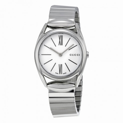 Fake AAA Gucci Watches : YA140505 Quartz Analog Stainless Steel Women Watch Watch