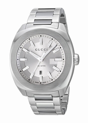 Gucci Watches : YA142402 White Dial Stainless Steel Band Men Watch