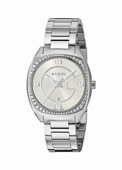 Gucci Watches : YA142506 White Dial Stainless Steel Men Watch
